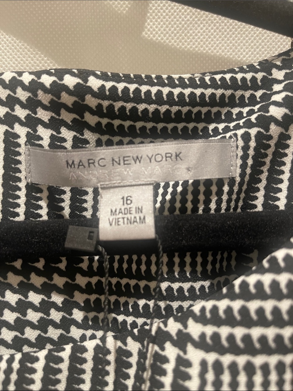 💜NWT,Mark New York,Black & white dress ,Size 16 . - Picture 7 of 8